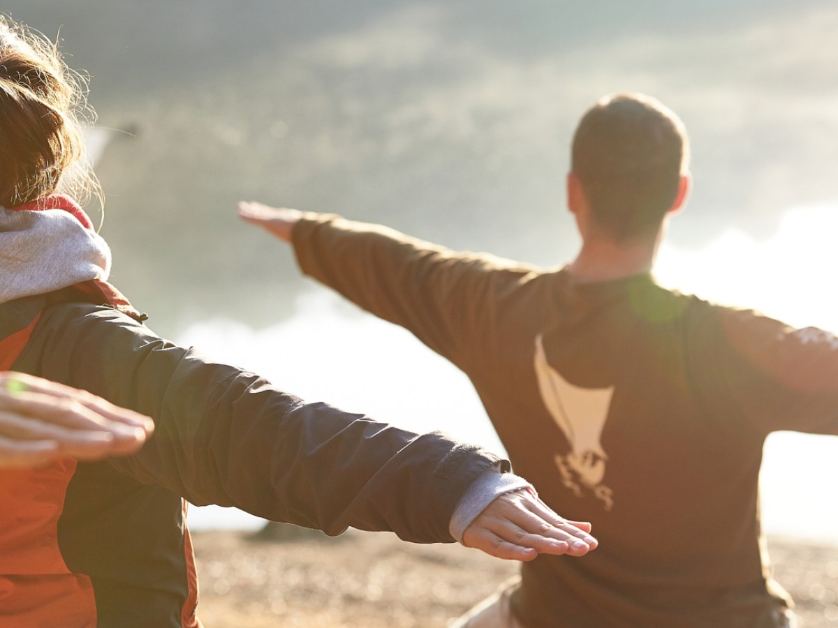 a man holding a frisbee
