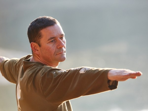 a man throwing a ball