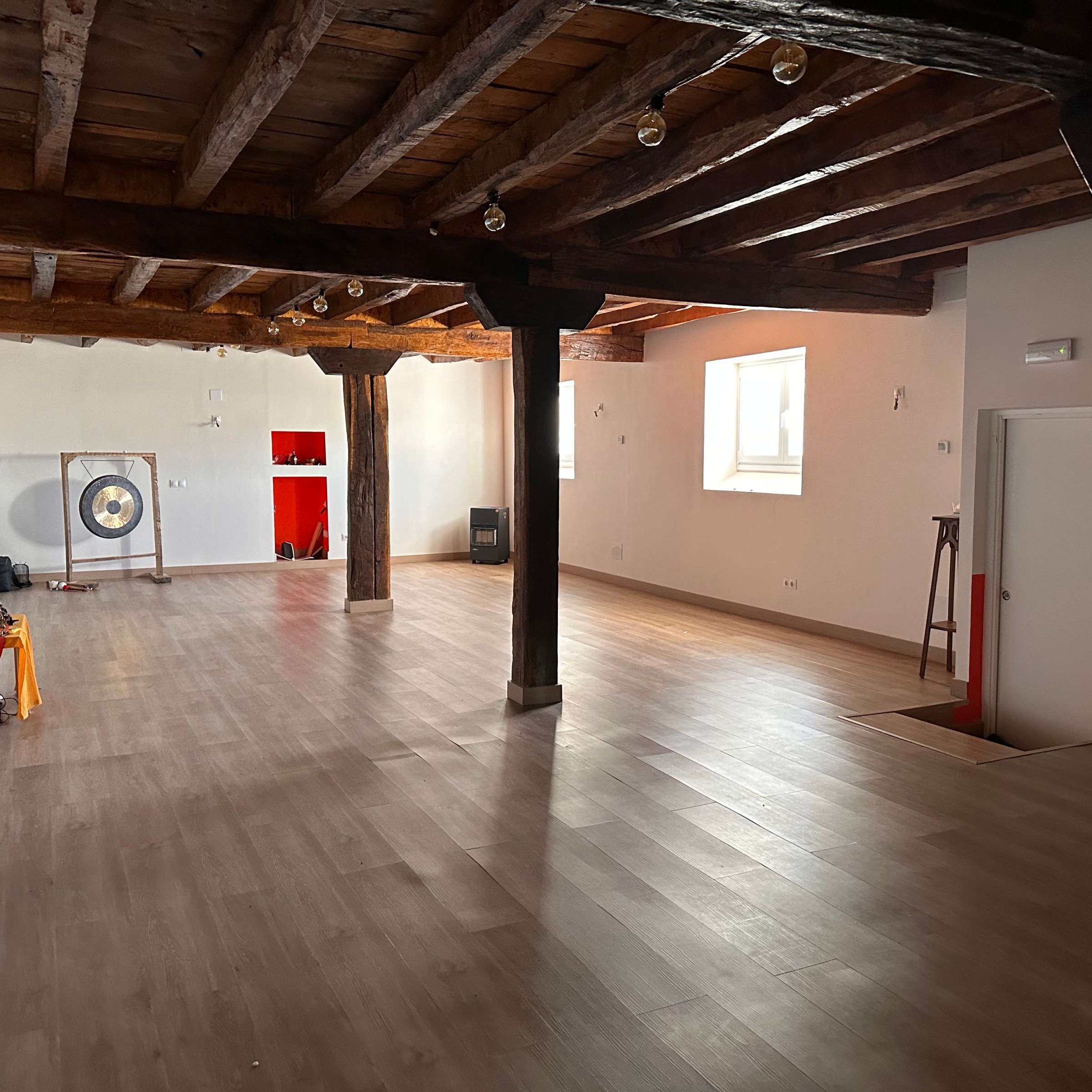 a group of people in a room