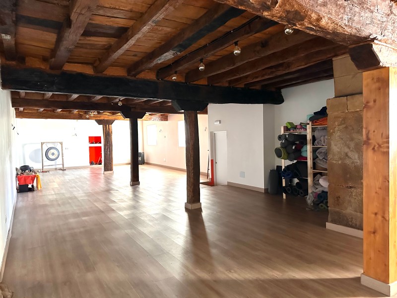 a group of people in a room