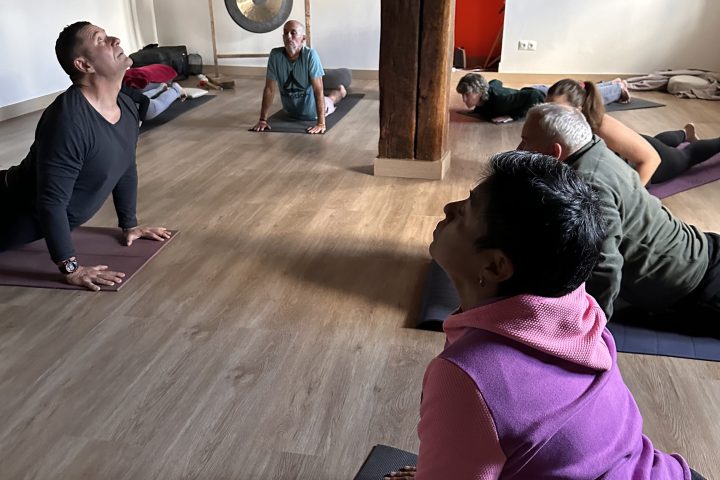 a woman sitting on the floor