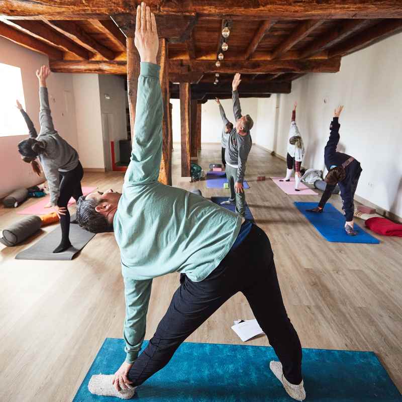 a person lying on a bed